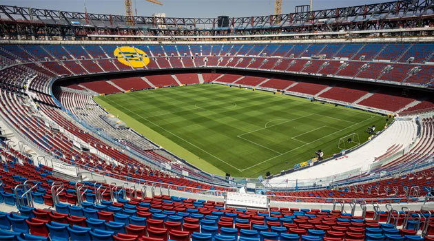Spotify Camp Nou se redeschide… pentru un antrenament Lucrări la arena Camp Nou din Barcelona