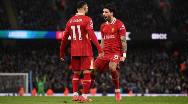 Manchester City 0-2 Liverpool. Pregătirile pentru sărbătorirea titlului pot începe pe Anfield Salah și Szoboszlai, marcatori în Manchester City - Liverpool 0-2
