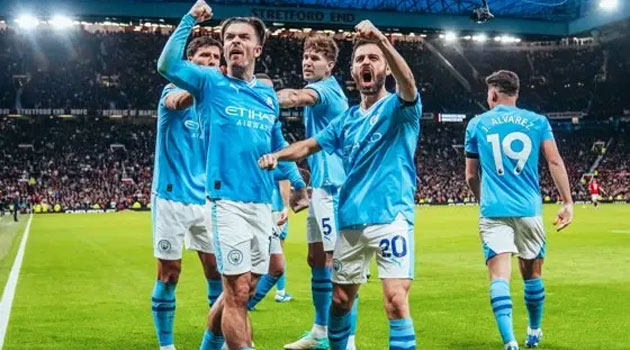 Manchester United 0-3 Manchester City. Dublă și assist pentru Haaland într-un alt derby dezechilibrat Manchester United - Manchester City 0-3