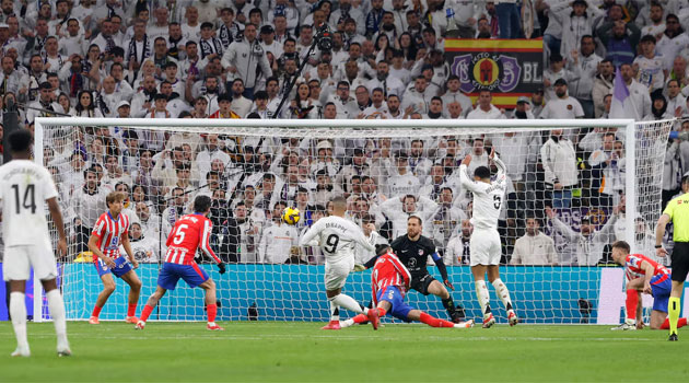 Real Madrid 1-1 Atletico Madrid. Remiză într-un derby cu calitate, dramatism și… VAR Kylian Mbappe, la primul gol în derby-ul Real Madrid - Atletico