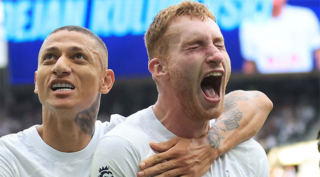 Tottenham 2-1 Sheffield United. Revenire de senzație, cu goluri în minutele 90+8 și 90+10 Richarlison și Kulusevski, protagonișii unei reveniri istorice pentru Tottenham în meciul cu Sheffield United